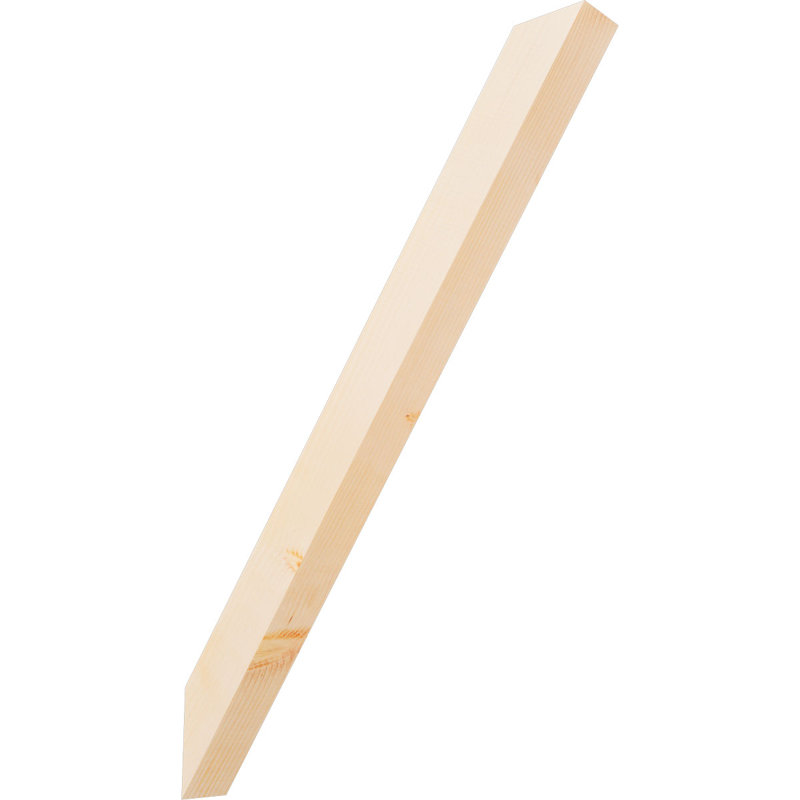Attelle de genou traditionnelle, H 40 po x l 3,5 po x P 28 po, Douglas (lisse)