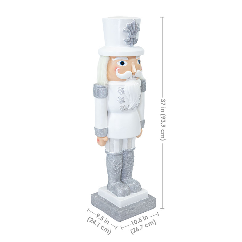 Statue de casse-noisette argent Sterling Sterling - H 37 po