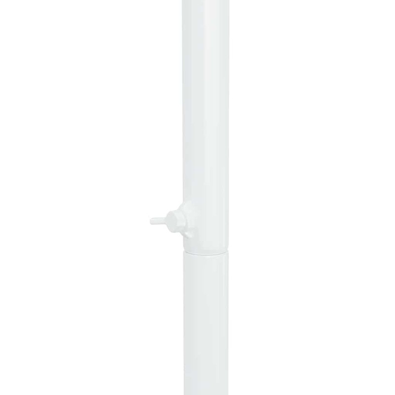 120cm W x 40cm D Steel Arbour, White