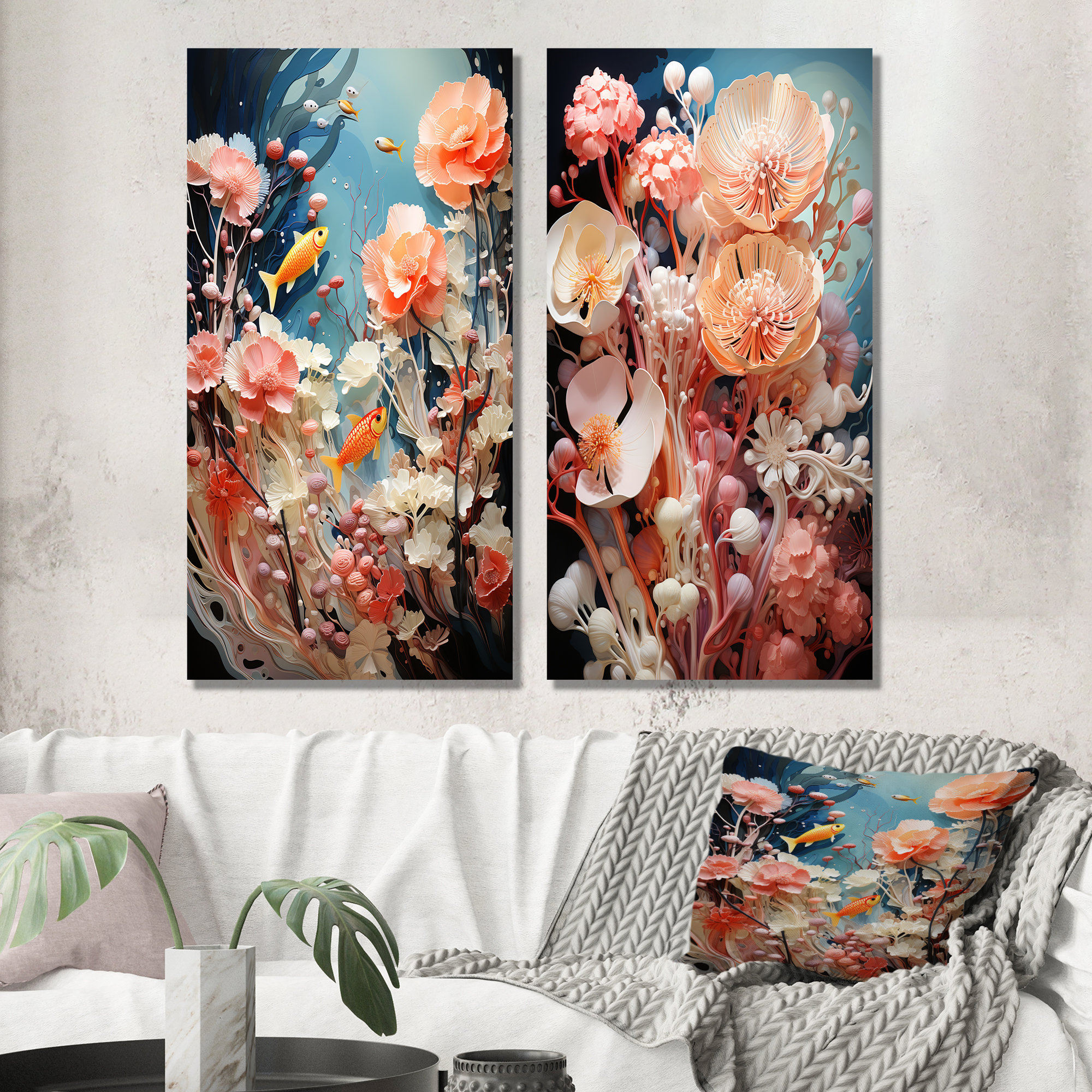 Amazon.com: Coral Art Wall Decor