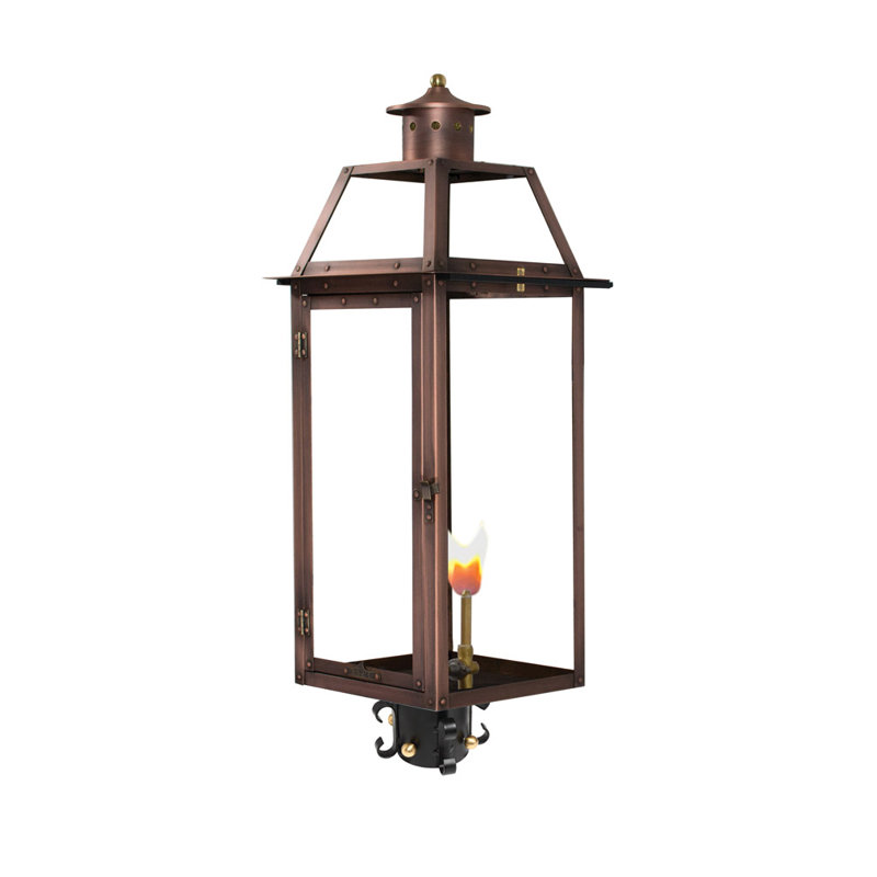 Beinville Outdoor Wall Lantern, 21" H x 9" W x 10.5" D