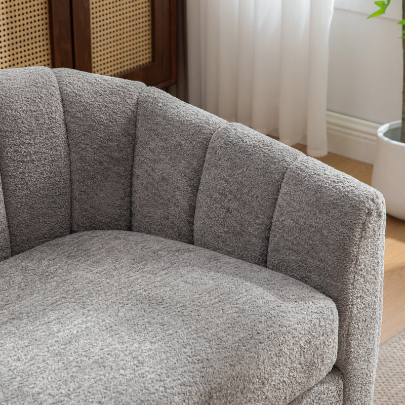 2 Seater Chenille Loveseat, Gray