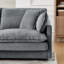 Canapé modulaire en forme de L de 111 po avec repose-pieds avec rangement-1266164434