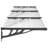 Vidaxl Door Canopy Black And Transparent Polycarbonate-102412411