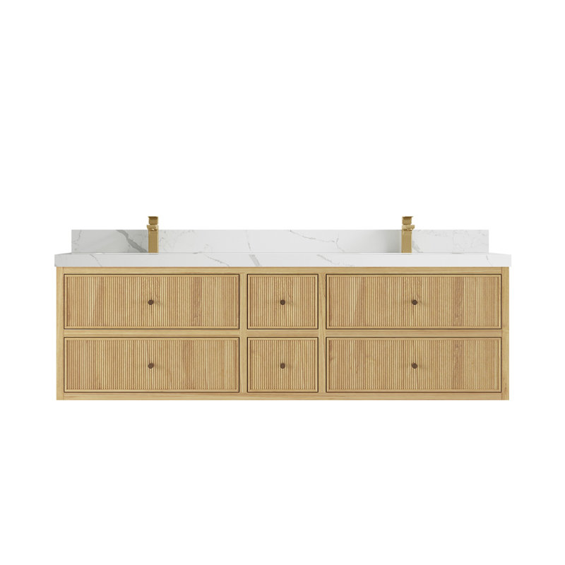 Ensemble de meuble-lavabo double 72 po Sonoma, Calacatta Laza