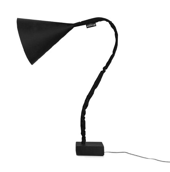 Black Arched Floor Lamp with Outlet