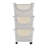  Plastic Storage Cart, Kitchen Storage, Rolling, Toy Storage, Laundry, Kitchen, 14.75"L x 11"W x 28.25"H