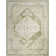 Haydel Oriental Machine Washable Power Loom Polyester Area Rug in Ivory/Green