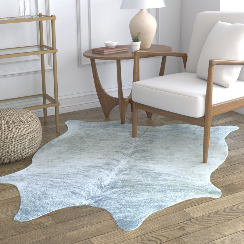 Tapis blanc / brun Richburg, Rectangle de 5 pi 1 po x 6 pi 6 po