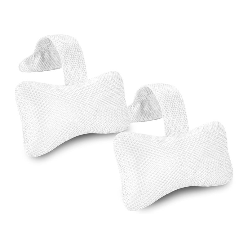  Coussin de spa avec sangle réglable pour ajuster la hauteur, coussin de spa pour l'extérieur (paquet de 2), coussin de bain universel pour le soutien de la tête et du cou