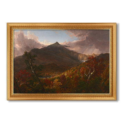 View of Schroon Mountain, Essex County, New York, After a Storm, 1838-Thomas Cole-Custom Framed Canvas