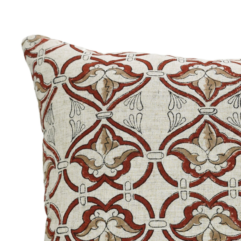 Housse de coussin en lin Fabcline Elegant Viscous, H 14 po x l 36 po, Forme rectangulaire