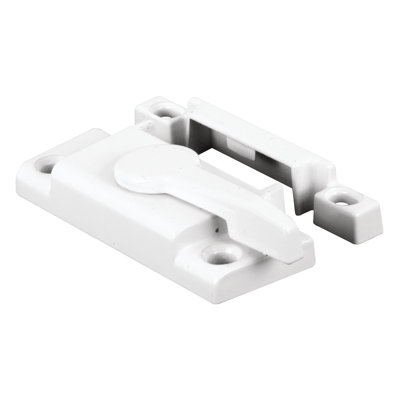 Prime-Line Diecast Cam Action Window Sash Lock with Alignment Lugs, White (1 Set)