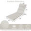 Ensemble de coussins de chaise longue d'extérieur / intérieur 21 po x 72 po x 2,75 po avec coussin (paquet de 2)-302689300-303906842