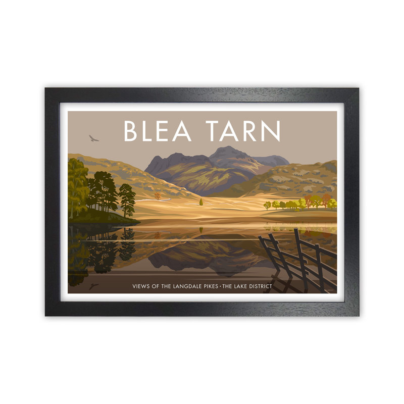The Lakes Blea Tarn by Stephen Millership - Print on Canvas, 46cm H x 63cm W x 3cm D, Black Framed Canvas