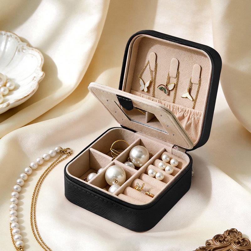 Jewellery Box + Dividers, Black