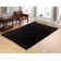 Tapis noir à poils longs Headrick