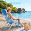 Ostrich The Original 3N1 Lightweight Beach Lounge Chair with Footrest, Stripe-821854788