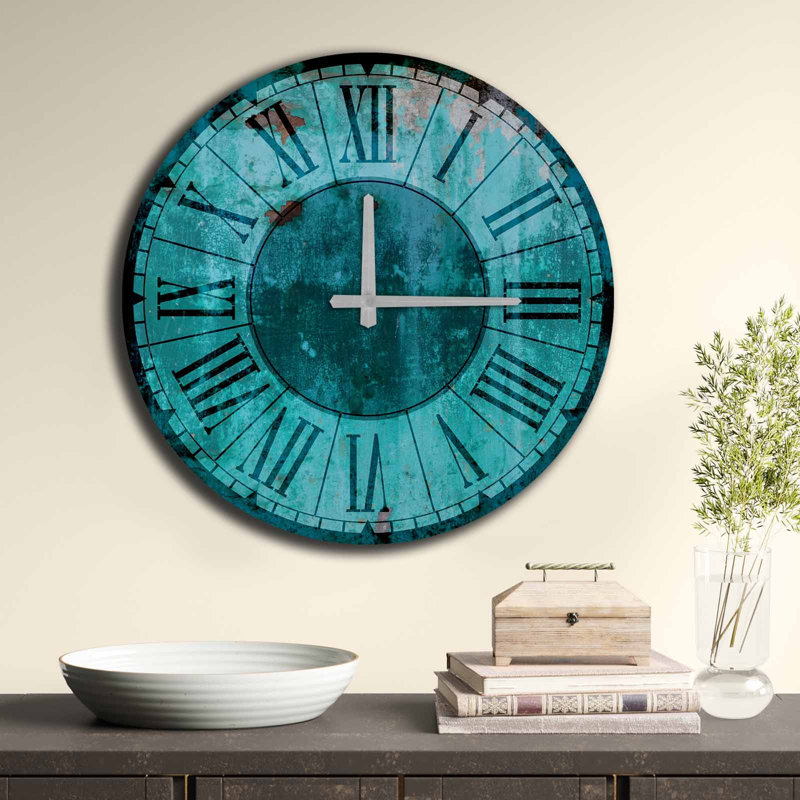 Horloge murale élégante Elegant, 19,7 pouces de diamètre | 100% panneau de fibres à densité moyenne, épaisseur: 0,2 pouce | Design minimaliste élégant pour la décoration de la maison et du bureau | Parfait pour le salon, la chambre à coucher et 