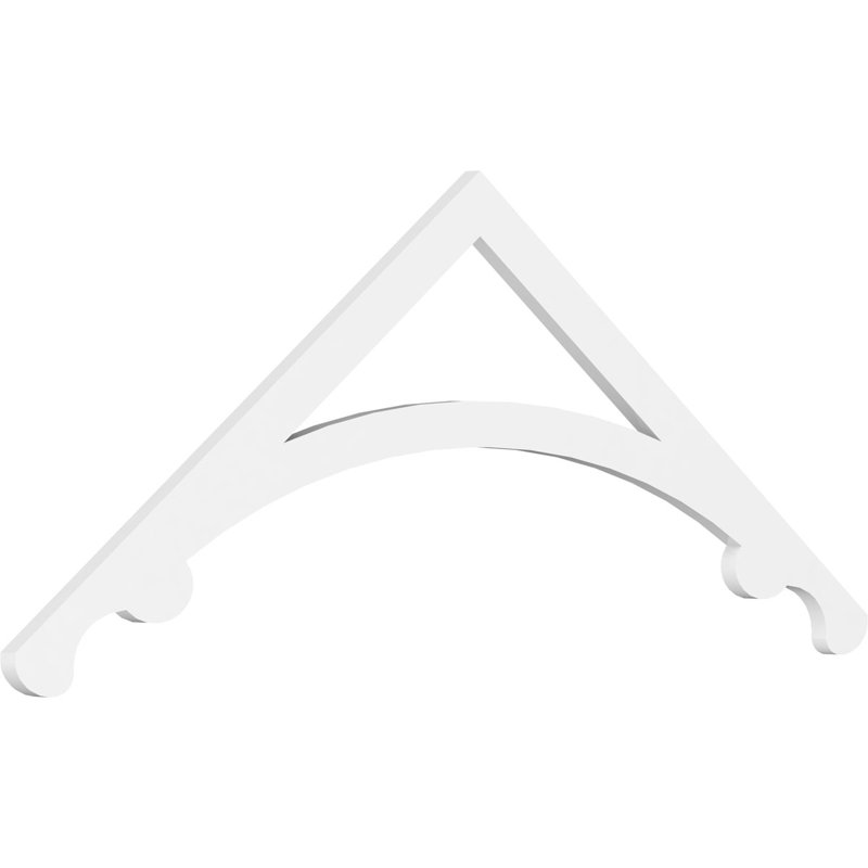 Pignon en PVC de qualité architecturale Legacy, H 25 po x l 60 po x P 1 po, 9 / 12