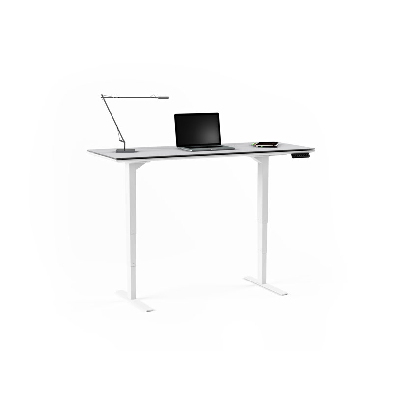 Centro Height Adjustable Computer Desk, 24.75" H x 60" W x 24" D