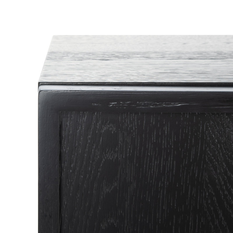 Bronwyn 4 Door Wood Media Stand, Black