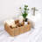 Wicker Divided Storage Basket Woven Natural Basket Hyacinth For Organizing Bathroom Kitchen Shelves Office Supplies Organization Everyday Wicker Storage Baskets 4 Section Rectangular Tray