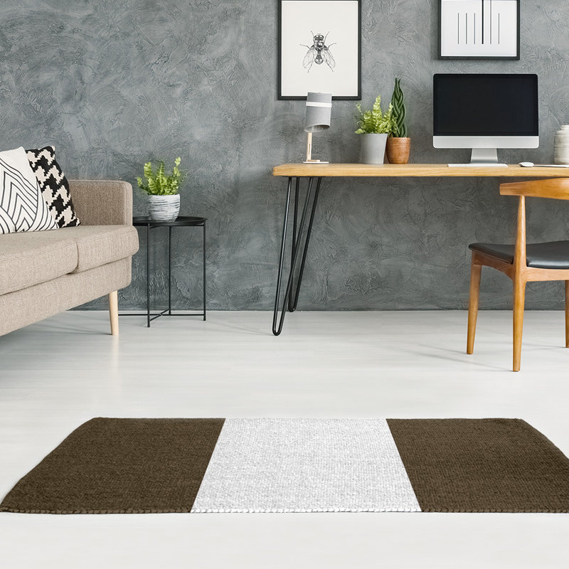 Tapis de l’aire brun football cleveland, Rectangle 2 pi x 3 pi, Oui