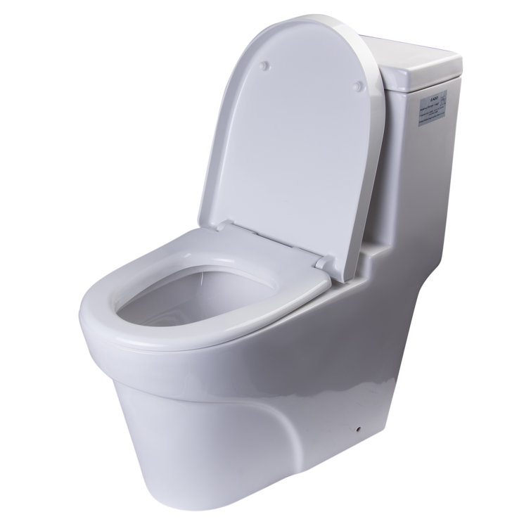 Siège de toilette allongé de remplacement à fermeture douce