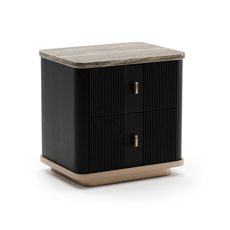 Rhythm 2 - Drawer Nightstand, Black