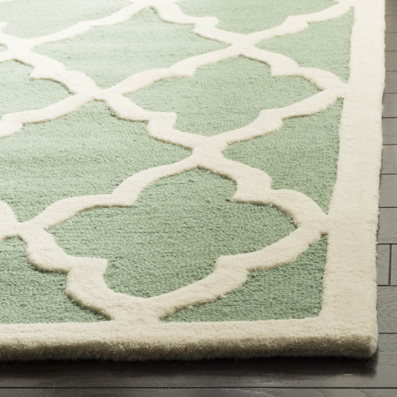 Roan Trellis Wool Hand Woven Area Rug, Square 183cm