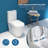1-Piece 1.1/1.6 Gpf Dual Flush Elongated One Piece Toilet in Glossy White