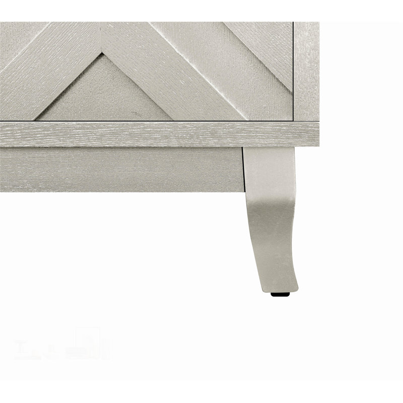 Buffet de style rétro avec design épaissi et décor laqué, idéal pour le rangement et la décoration intérieure.