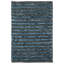 Tapis rayé bleu foncé tissé à la main Ferrera-1827107820