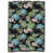 Noir / bleu / vert floral