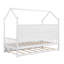 Lit simple avec lit gigogne et base de lit avec tablette-312265486