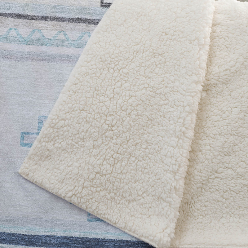 Jeté Sherpa Aztec Addison, Bleu