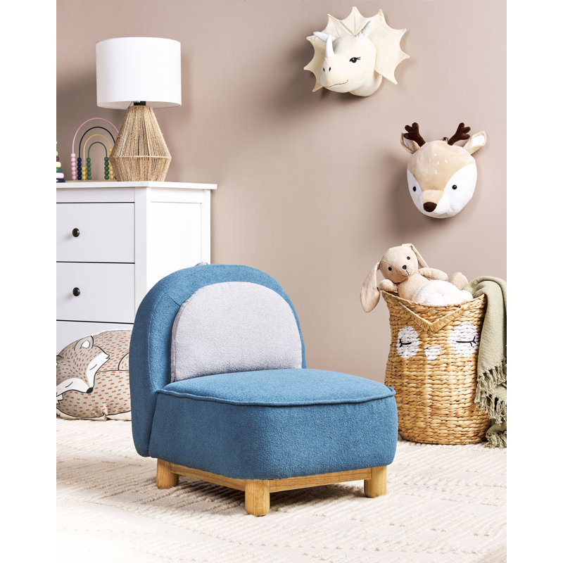 Arwood Upholstered Accent Chair, Blue/Grey