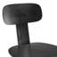 Chaise d'appoint Fierro en noir mat
