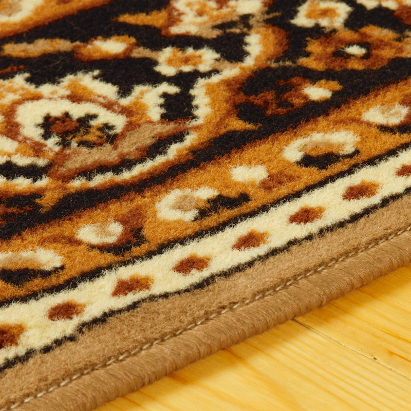 Chemin de table à médaillons 100% polypropylène Dodington, Tapis de couloir 2 pi 7 po x 8 pi