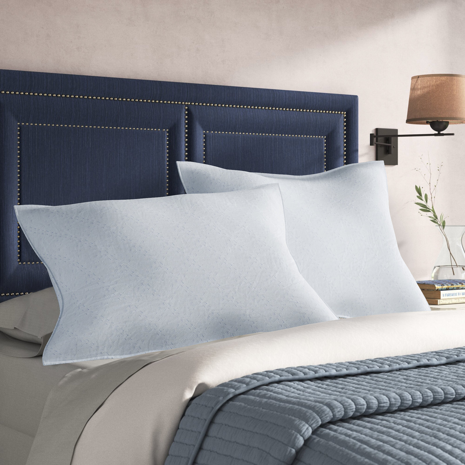 Gilmore 100% Cotton Sham, King, Fog