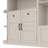Multifunctional Left-Right Combination Hall Cabinet (Can Be Used Separately) With Storage And 4 Hooks, Storage Cabinet/ Hall Tree 2 In 1 For Living Room, Kitchen And Hallway-298050041