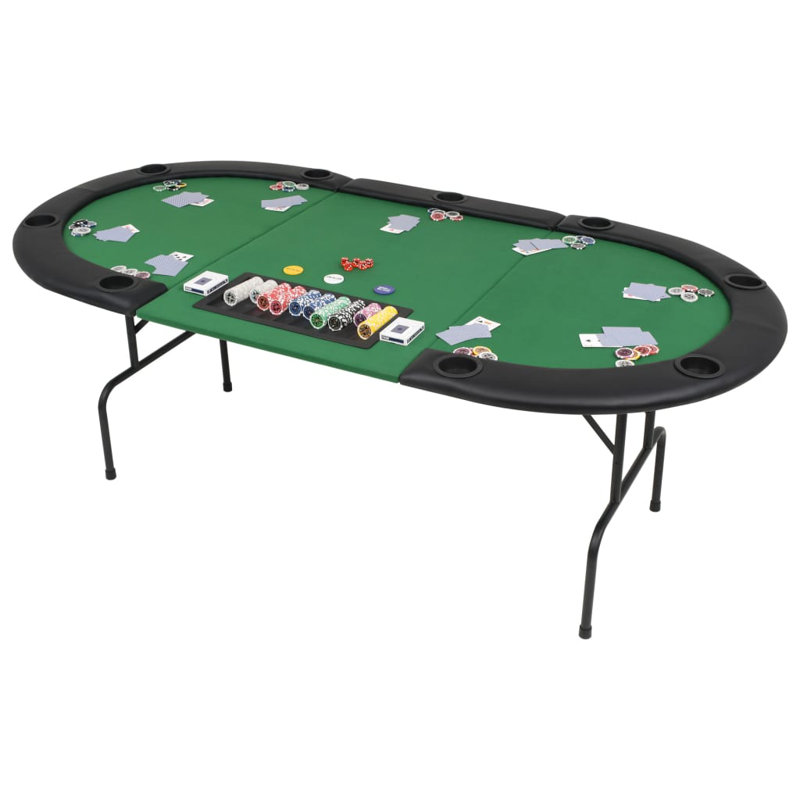 Table de poker pliante 9 joueurs vidaXL
