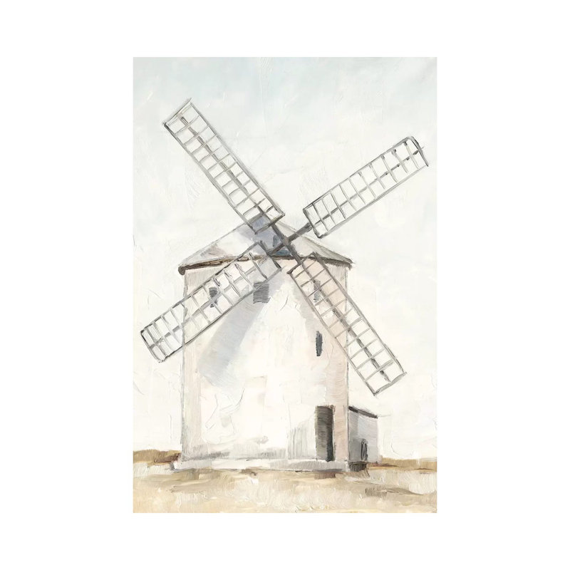 European Windmill I 1 Piece Wrapped Canvas Wall Art, 101.6 cm H x 66.04 cm W x 3.175 cm D