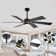60 Inch Smart Ceiling Fan With Light Kit