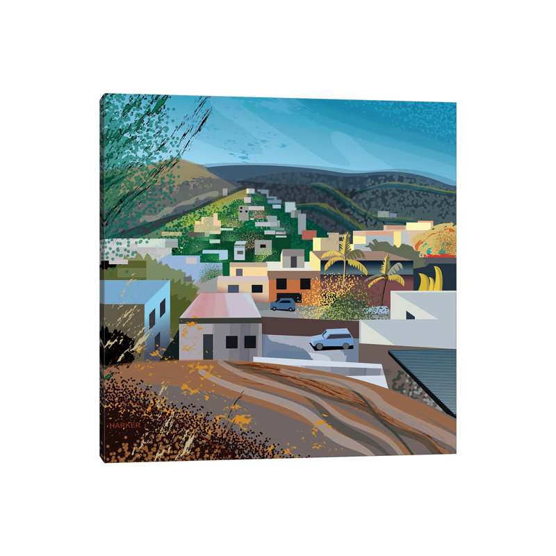 Las Ramblases_1PC6, H 26 po x l 26 po, Sans cadre, toile