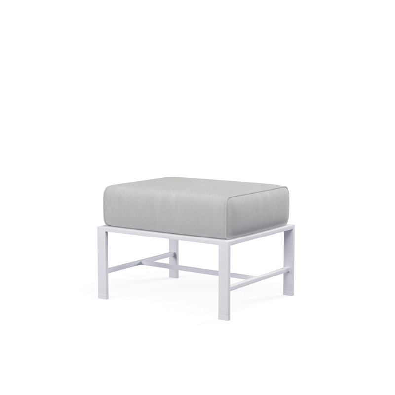 Bristol Outdoor Ottoman, Canvas Granite Sunbrella®