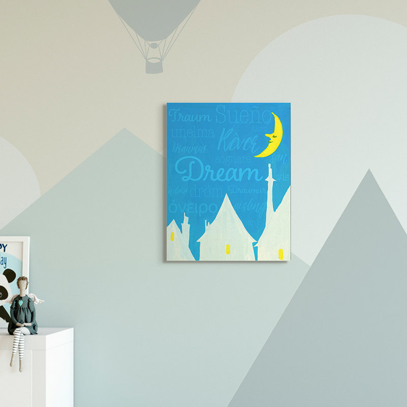 Art lunaire Leppert Dream Home, H 20 po x l 16 po, Toile tendue