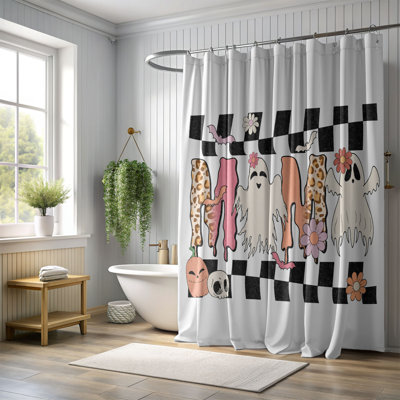 Rideau de douche 1 pièce Boo Mama