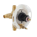 Rite-Temp® 1/2" Pressure-Balancing Valve with Push-Button Diverter and Screwdriver Stops